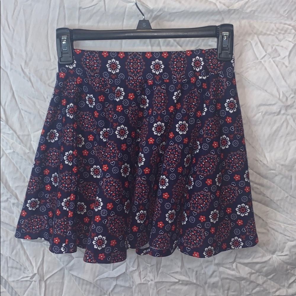 Lily Bleu Girls Red, White, & Navy Skater Skirt